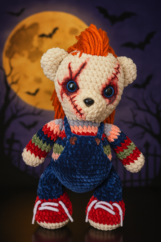 Handmade Crochet Bear - Limited Edition Halloween Plush 🎃🧵